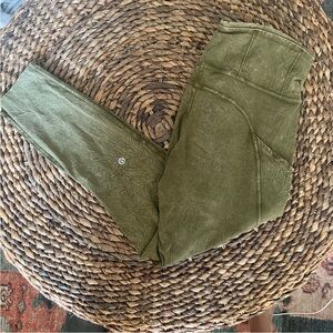 Army green fast & free lululemon leggings